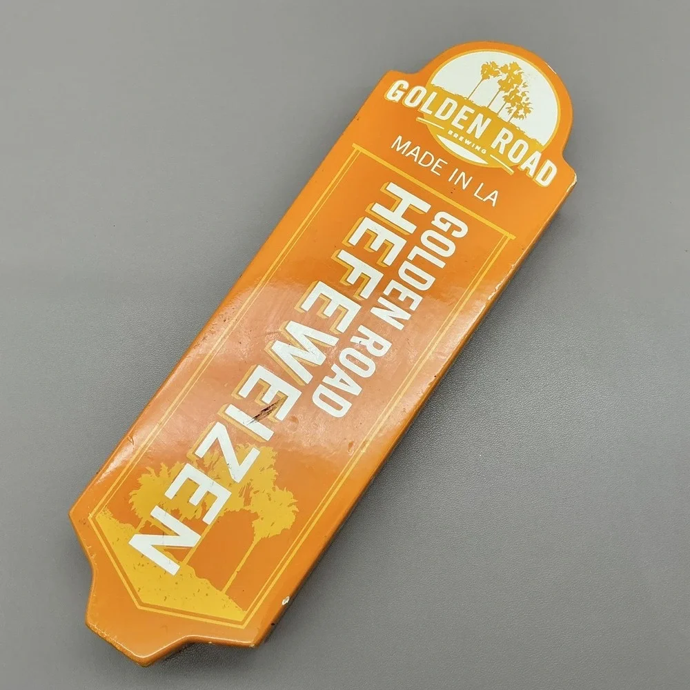 Golden Road Brewing Hefeweizen Beer Tap Handle Orange Made In LA Draft Bar